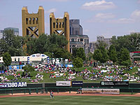 The Sacramento skyline and Tower Bridge give Raley Field one of baseball's better backdrops