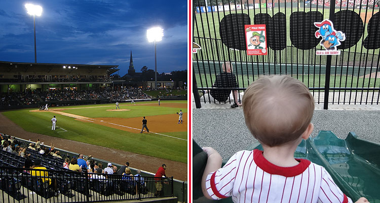 Fluor Field and Walker sliding in its playground