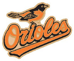 Baltimore Orioles logo pin