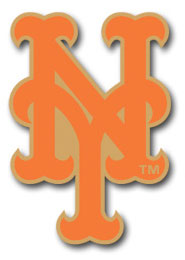 Interlocking New York Mets logo pin