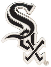 Sox word logo pin