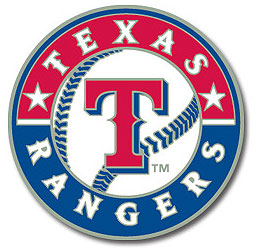 Texas Rangers logo pin