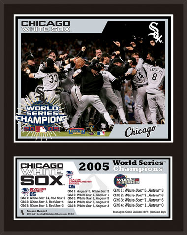 2005 Chicago White Sox championship plaque
