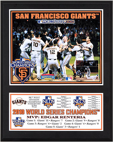 2010 San Francisco Giants championship plaque