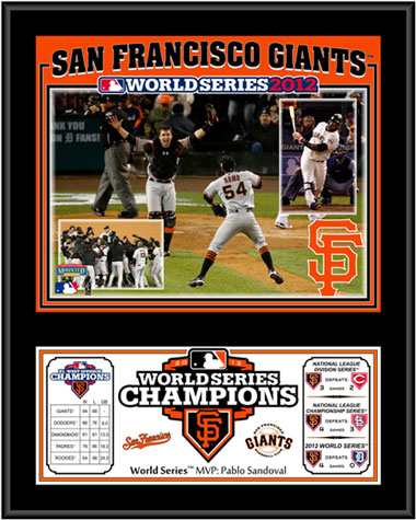 2012 San Francisco Giants championship plaque