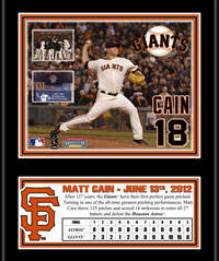 Matt Cain perfect game plaque