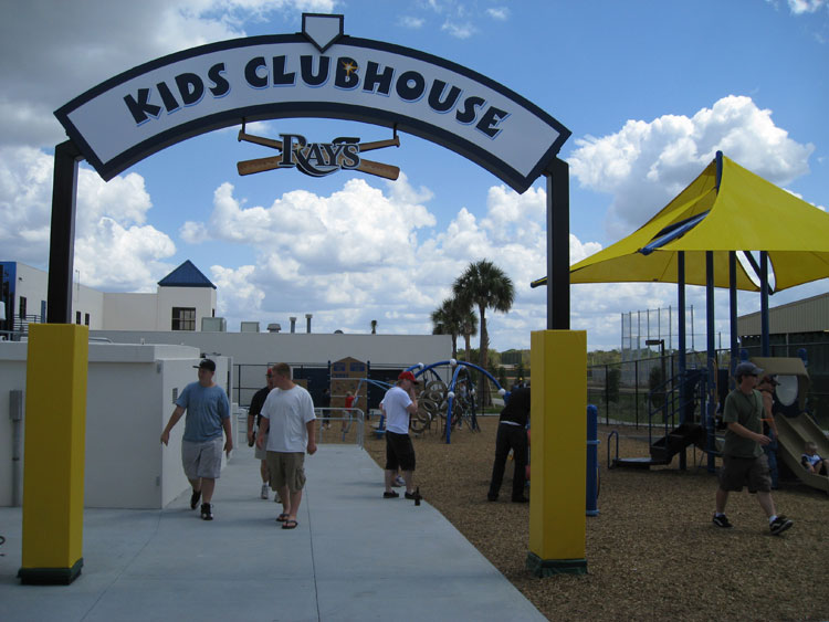 The Kids Clubhouse is stocked with playground equipment