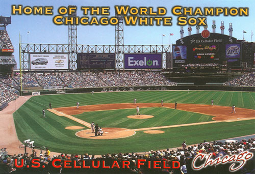 U.S. Cellular Field postcard by Graham Knight