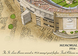 Caption under Memorial Stadium illustration
