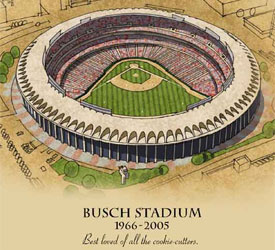 St. Louis ballpark poster - Busch Stadium