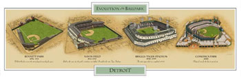 Historic Ballparks of Detroit poster