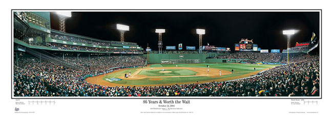 Fenway Park - 2004 World Series panorama poster