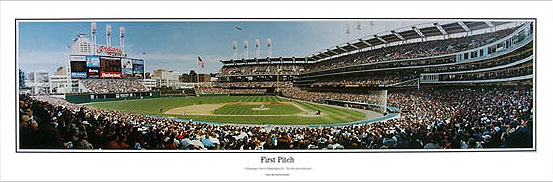 Jacobs Field panorama poster