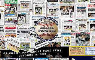 Chicago White Sox 2005 front page news poster