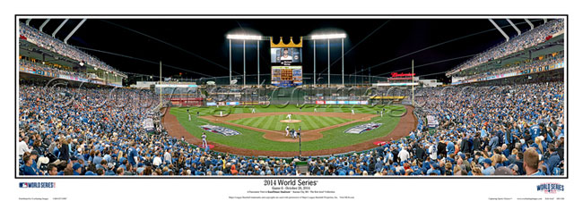 Kauffman Stadium World Series panorama poster