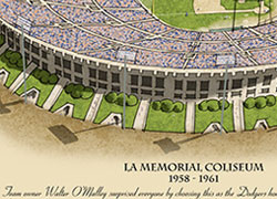Caption under LA Coliseum illustration