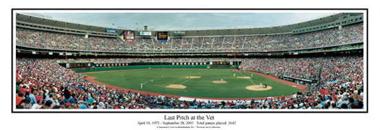 Veterans Stadium panorama poster