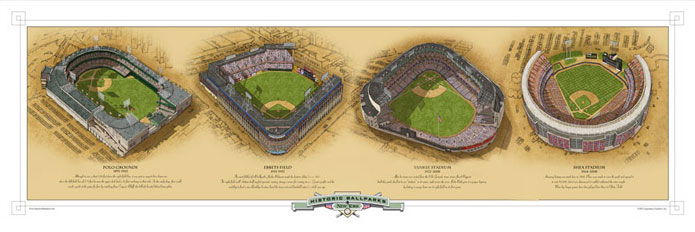 Historic Ballparks of New York poster