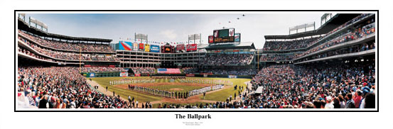 Rangers Ballpark in Arlington panorama poster