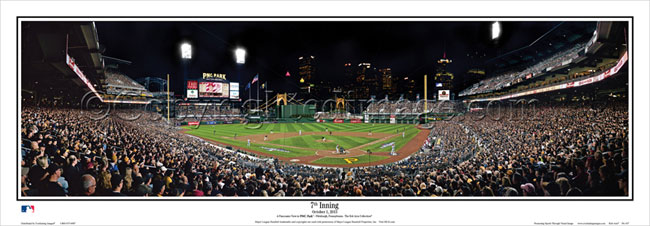 PNC Park first playoff game panorama poster