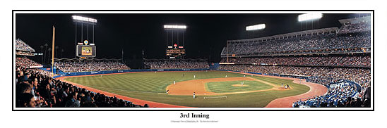 Dodger Stadium panorama poster