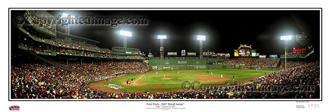 Fenway Park - 2007 World Series panorama poster