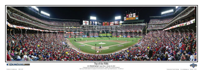 Rangers Ballpark World Series panorama poster