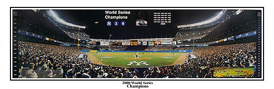 Yankee Stadium 2000 World Series Champions Collage
