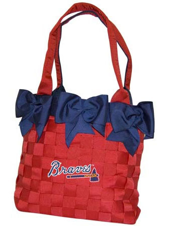 Braves bow bucket purse