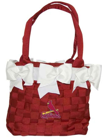 Cardinals bow bucket purse
