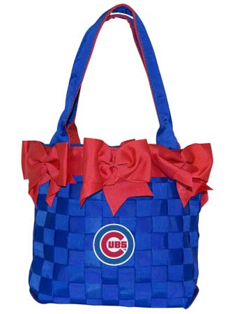 Cubs bow bucket purse