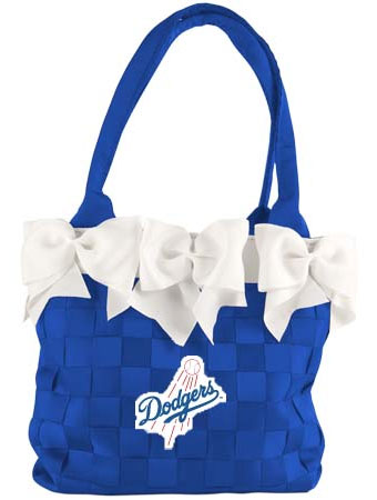 Dodgers bow bucket purse