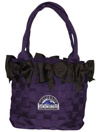 Rockies bow bucket purse