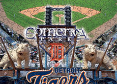Comerica Park with Tigers logo puzzle