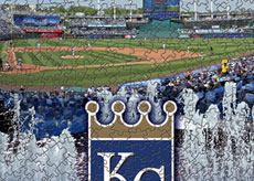 Kauffman Stadium with Royals logo puzzle