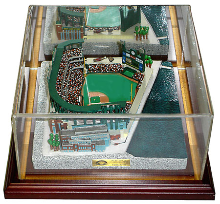 AT&T Park replica inside of display case