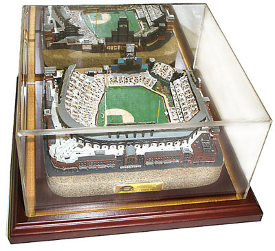Coors Field replica inside of display case
