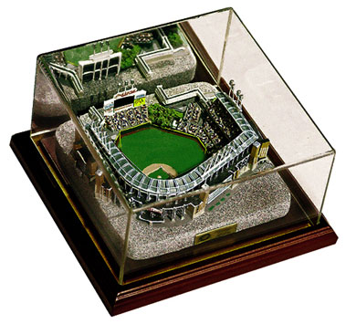 Jacobs Field replica inside of display case