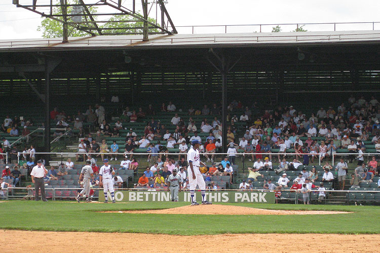 No Betting In This Park sign at Rickwood Field