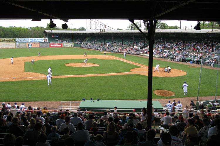 Grandstand view at Rickwood Field