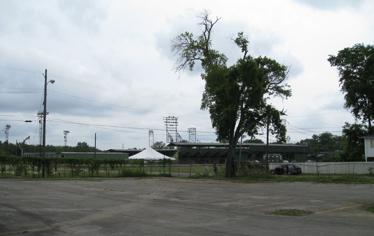 Rickwood Field viewed from the surrounding West End neighborhood