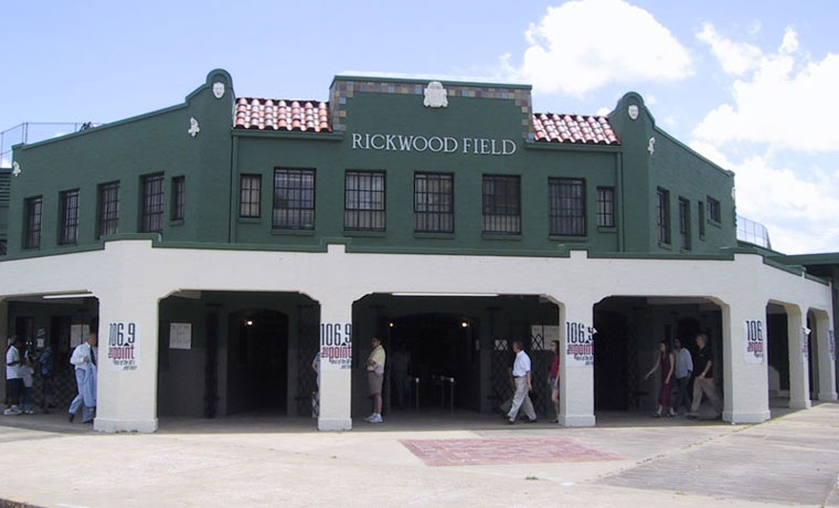 Rickwood Field's Mission style exterior