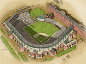 Baltimore ballpark art poster