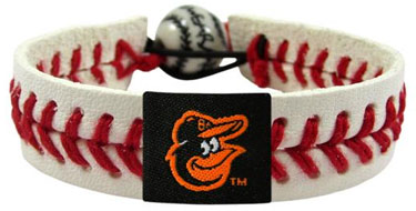 Orioles baseball seam bracelet