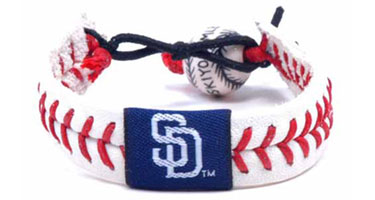 Padres baseball seam bracelet