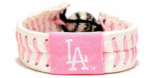 Dodgers pink bracelet