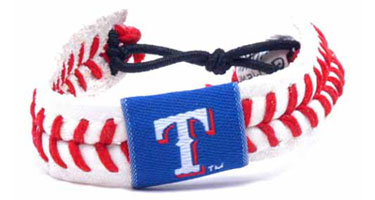Rangers baseball seam bracelet