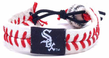 White Sox baseball seam bracelet