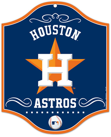 Houston Astros wood sign