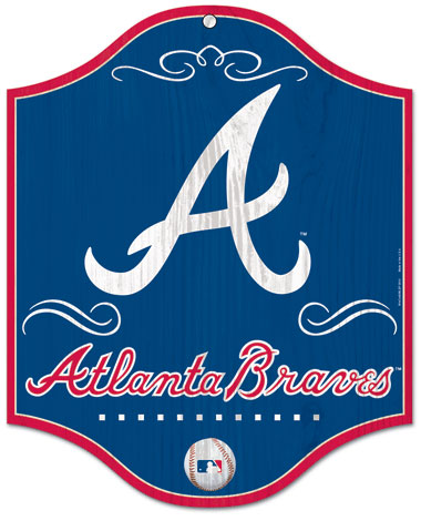 Atlanta Braves wood sign